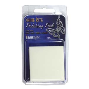 Shine Rite Jewelry Polishing Pads Precious Metal Cleaner 2"x2" Made in USA  - 10pads per pack