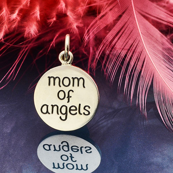 Miscarriage Memorial Charm -Mom of Angels - 1Pc