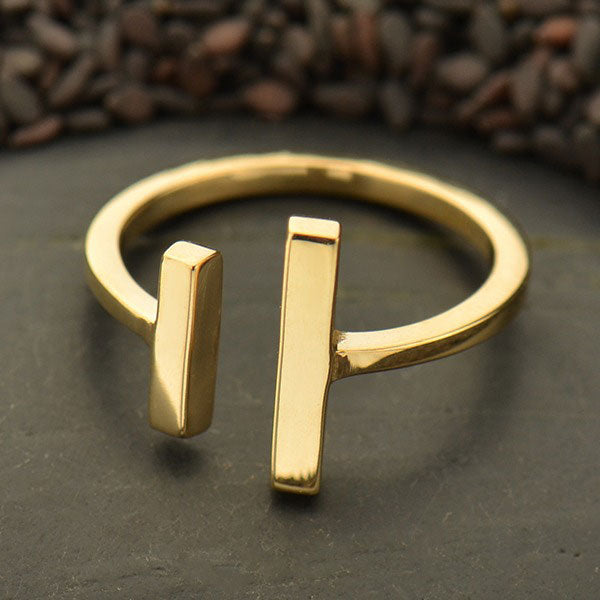 Adjustable Bar Ring - Bronze - 1Pc