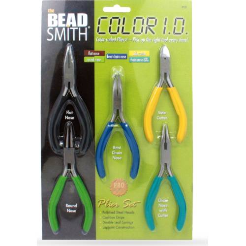 BeadSmith Color Coded Pliers Set - 5 pairs