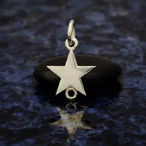 Sterling Silver Star Link 16mmx10mm- 1pc