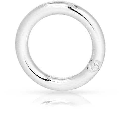 Closed Jump Ring Sterling Silver 19ga 4mm - 50pcs/pack