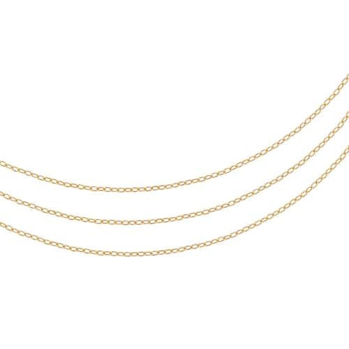 Drawn Cable Chain 14Kt Gold Filled 1.5x1mm - 20ft