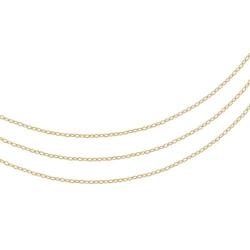 Drawn Cable Chain 14Kt Gold Filled 1.5x1mm - 100 Feet Spool