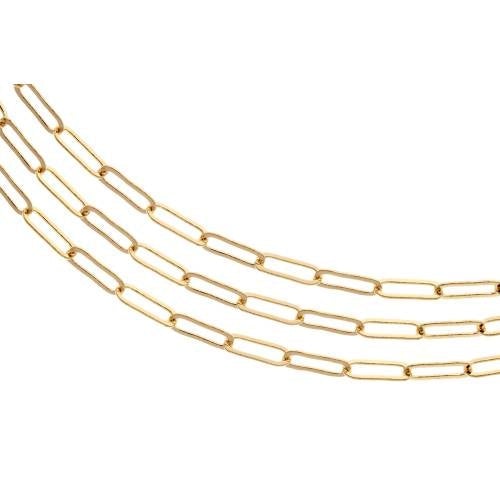 Flat Elongated Cable Chain 14Kt Gold Filled 5.2x2mm - 100ft