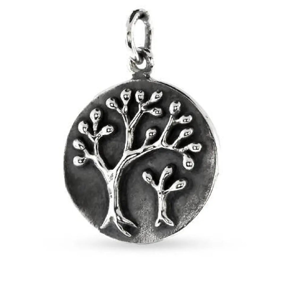 Sterling Silver Mama And Baby Tree Charm 21x15mm - 1pc