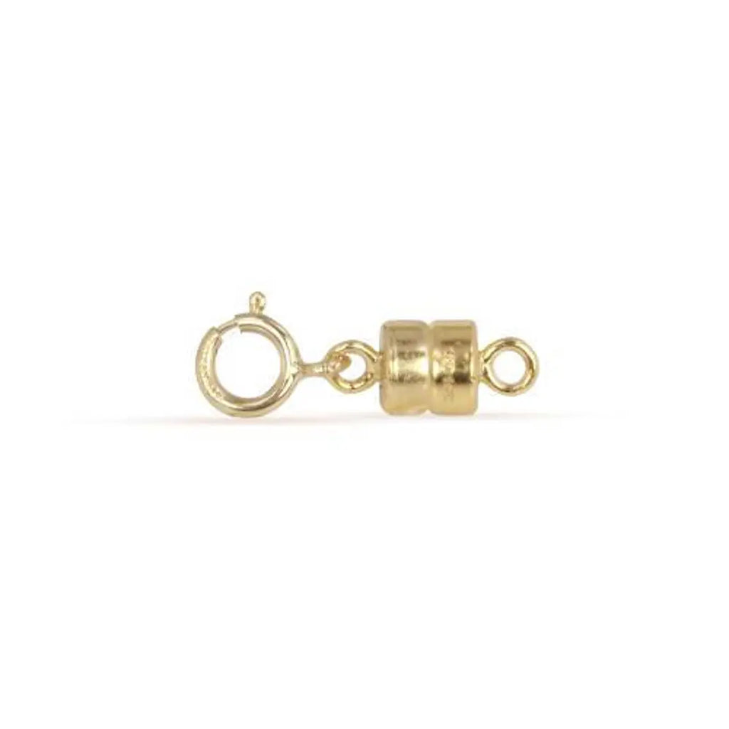 14Kt Gold Filled 4.5mm Magnetic Clasp W/ 5mm Spring Ring - 2pcs/pack