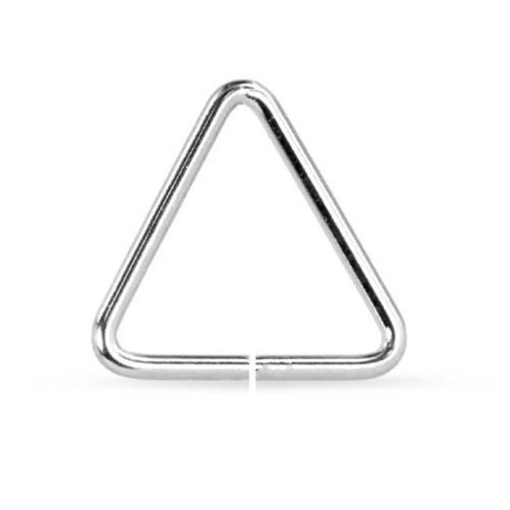 Sterling Silver 19.5ga 10mm Open Triangle Jump Rings - 20pcs/pack