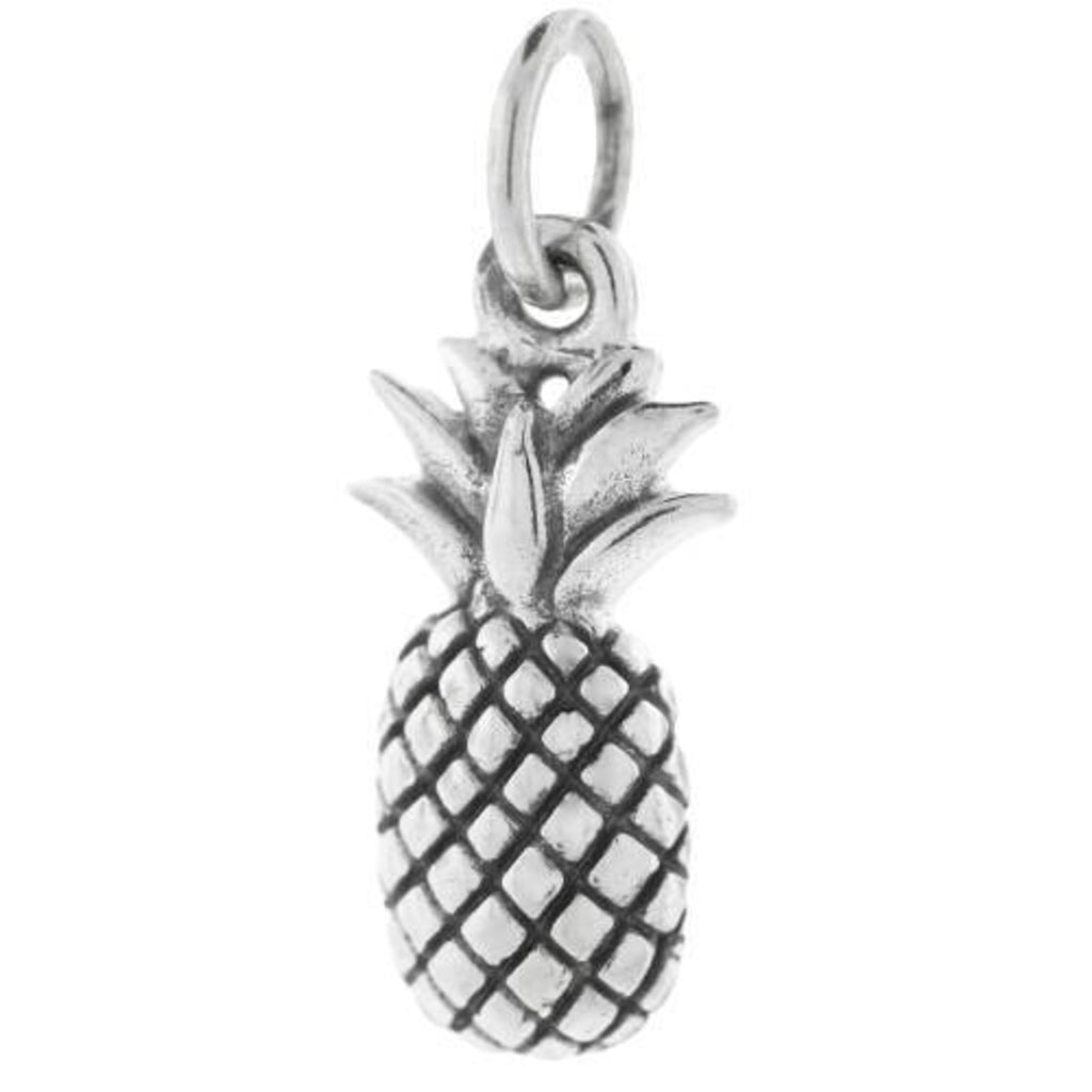 Sterling Silver Pineapple Charm 17.5x6.8mm - 20pcs/pack