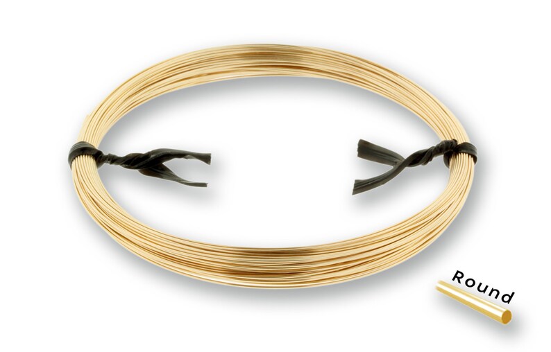 14Kt Gold Filled 21 Gauge Half Hard Round Wire  -  0.5ozt