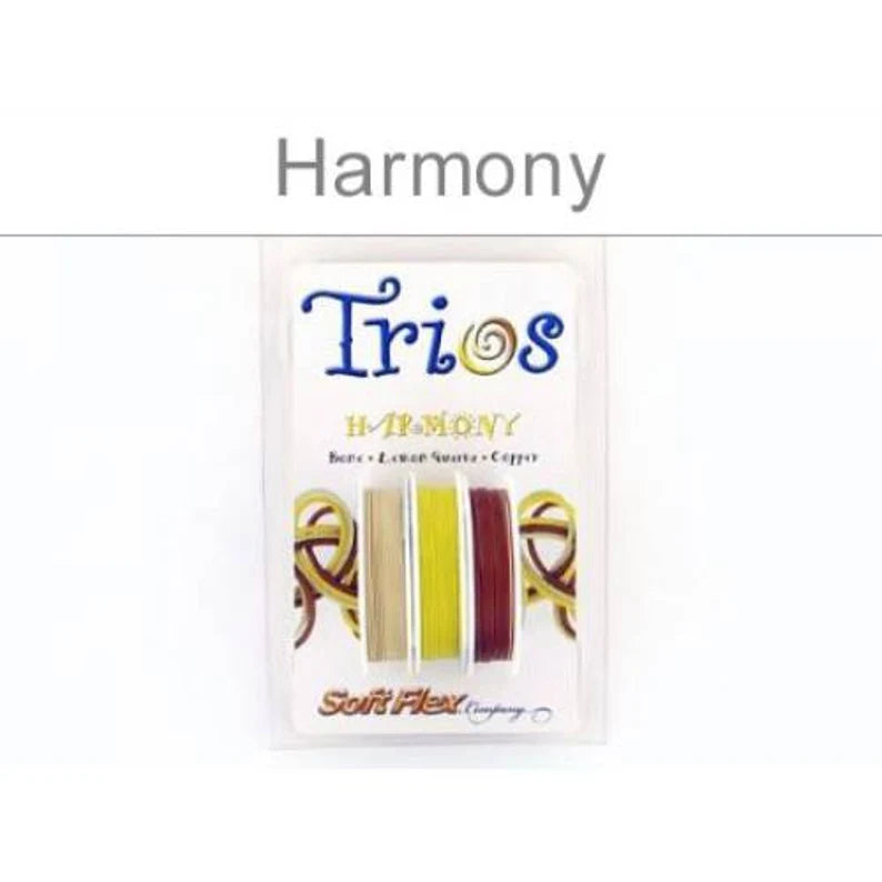 Soft Flex Beading Wire Trios .019 Inch Diameter Harmony - 1spool