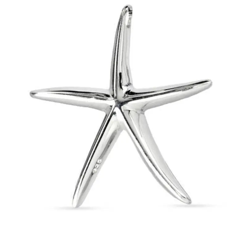 Sterling Silver Skinny Starfish 24.5x22.5mm - 1pc