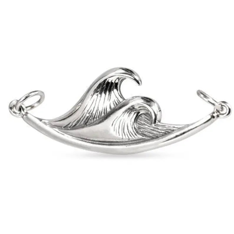 Sterling Silver Ocean Wave Festoon 13x40mm - 1pc – Plazko