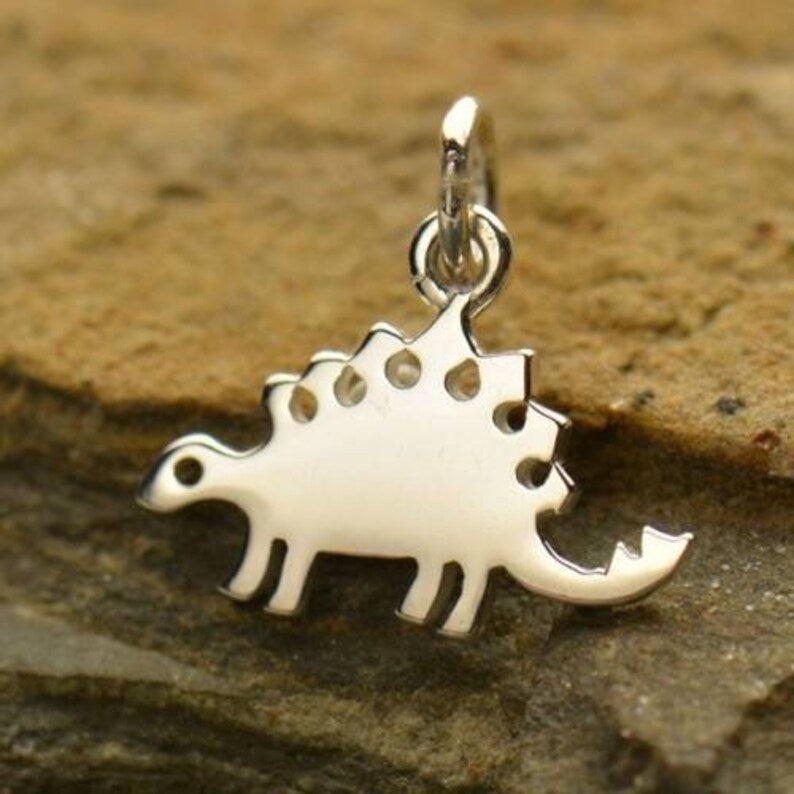 Stegosaurus Dino Charm in Sterling Silver store