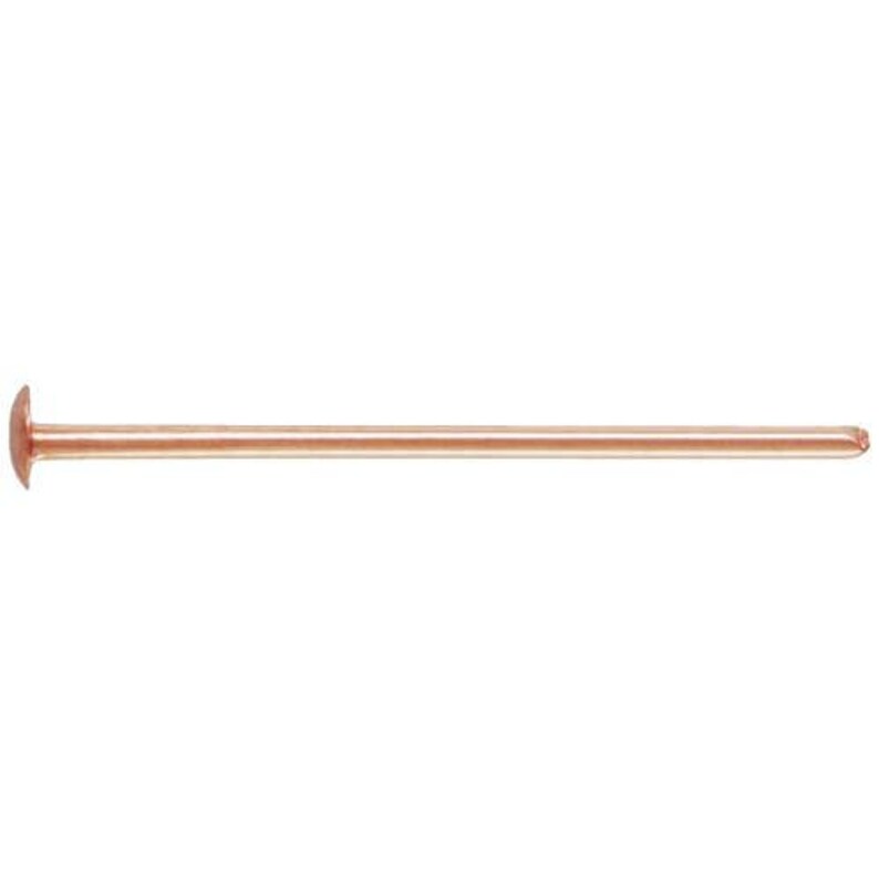 14Kt Rose Gold Filled Headpin 24 Gauge .5 Inch - 20pcs/pack