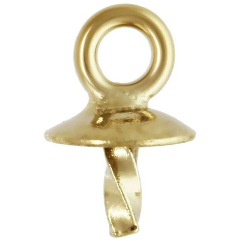14Kt Gold Filled 3mm Cup & Twist Peg W/ Closed Ring - 5pcs/pack