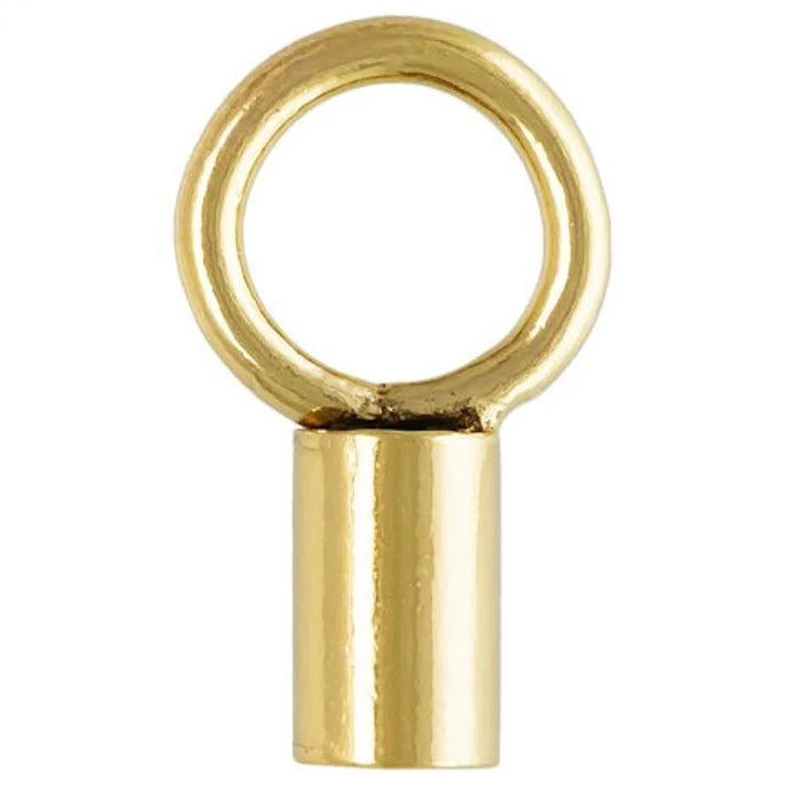 14Kt Gold Filled Crimp Endcap w/Ring 1.4mm Inside Diameter - 10pcs/pack