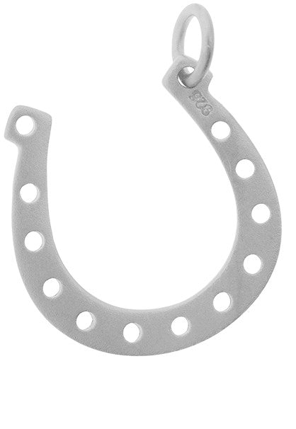 Lucky Horseshoe Charm Sterling Silver 22x16mm - 1pc