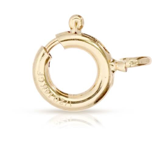 Spring Ring W/ Open Ring Gold Filled 5.5mm - 20pcs