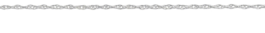 Sterling Silver 0.8mm Rope Chain - 5ft
