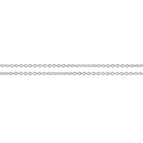 Sterling Silver 1.2x1mm Cable Chain - 20ft