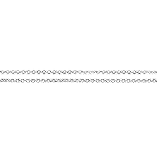 Sterling Silver 1.2x1mm Cable Chain - 100ft