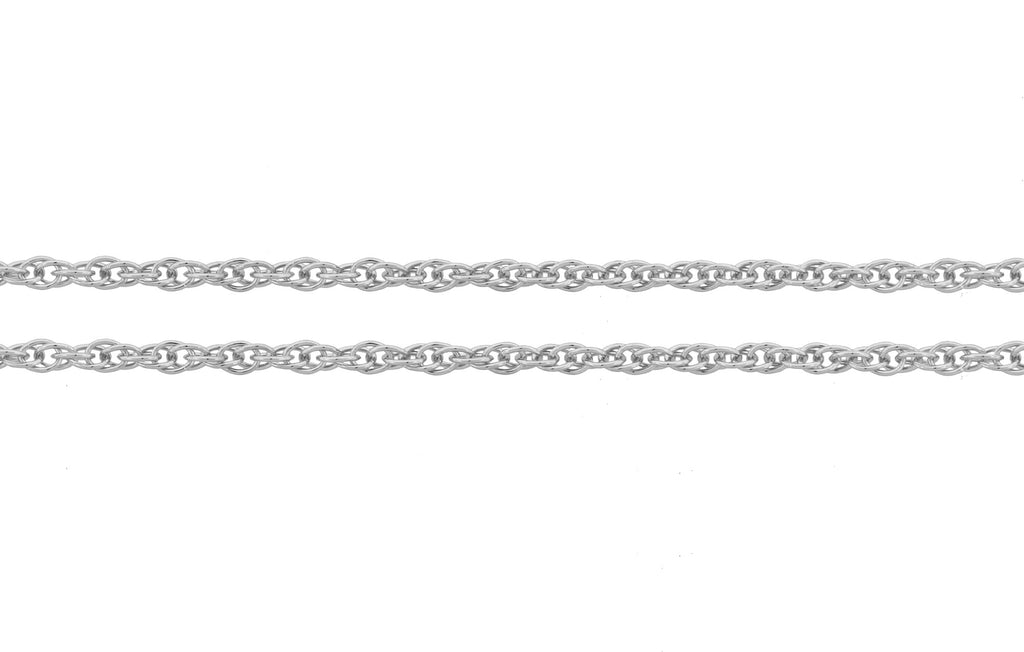 Sterling Silver 1.3mm Rope Chain - 5ft