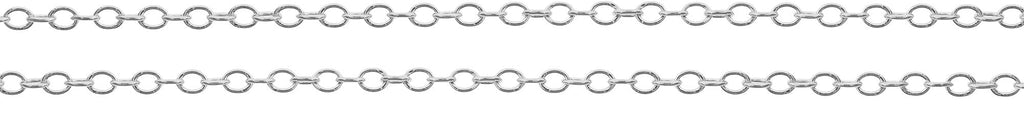 Sterling Silver 1.4x1mm Cable Chain - 100ft