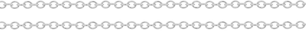 Sterling Silver 1.5x1.4mm Cable Chain - 100ft
