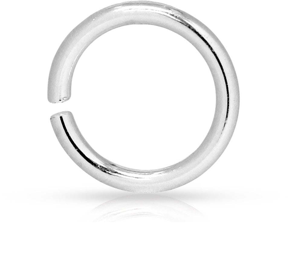 Sterling Silver 16ga 7mm Open Jump Ring - 10pcs/pack
