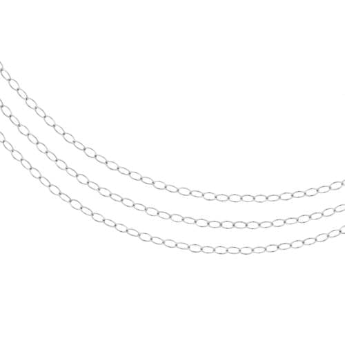 Sterling Silver 2x1.5mm Cable Chain - 100ft