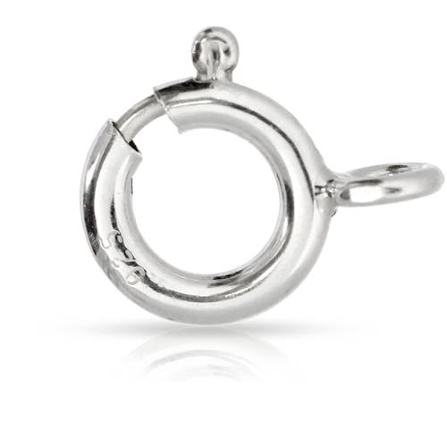 5.5mm Spring Ring Sterling Silver Clasp