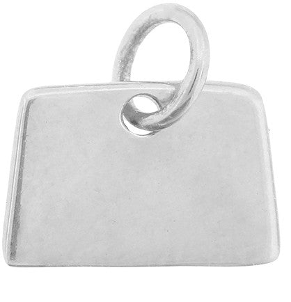 Sterling Silver Wyoming State Charm 10x10mm - 1pc